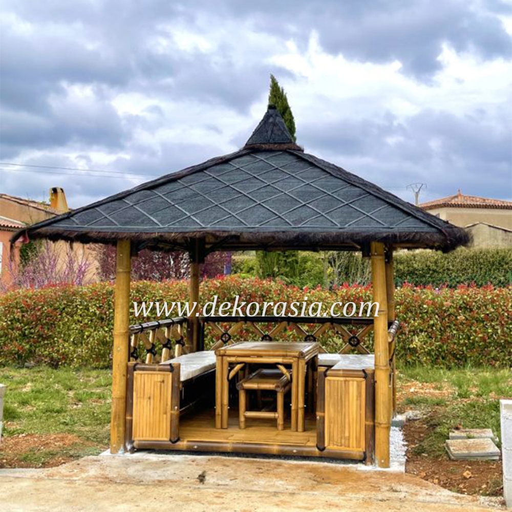 Bamboo Gazebo for Home Garden, Bamboo Gazebo Outdoor - Image 1